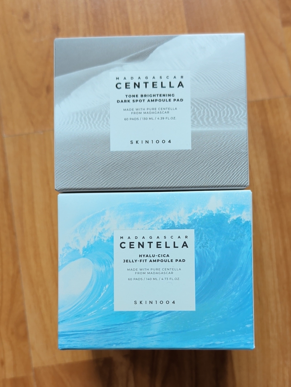 Skin1004 Hyalu-Cica Jelly-Fit Ampoule Pad and Tone Brightening Pad. Exp 8/2028